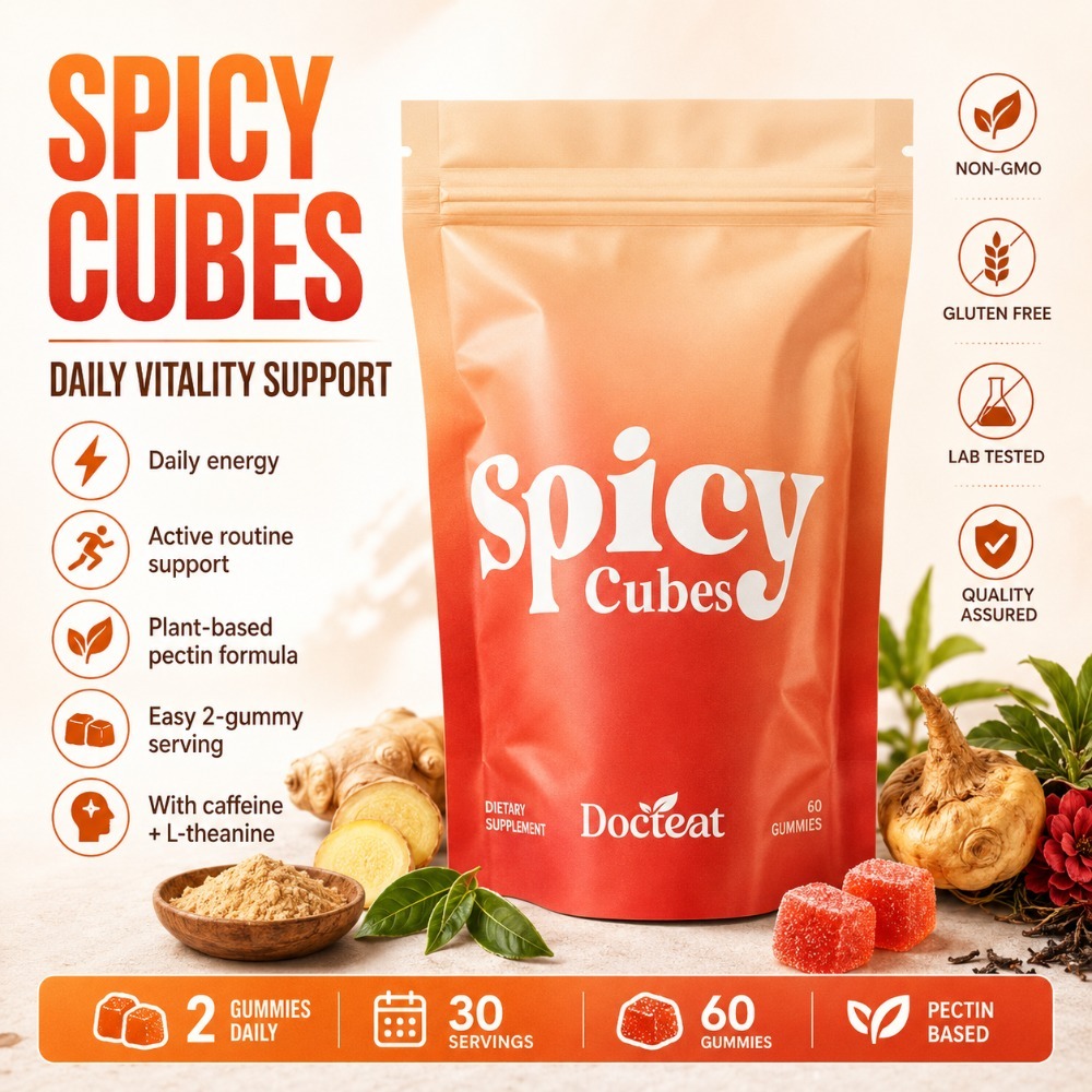 ドクテート スパイシーキューブ グミ 60粒入り 緑茶カフェ - Green Herbal Wellness のレビューと価格