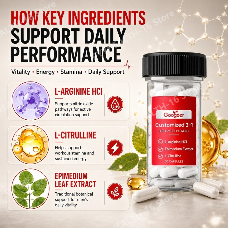 L-アルギニンHCl、L-シトルリン、イカリソウ葉エキス配合 - Herbal Wellness For You のレビューと価格