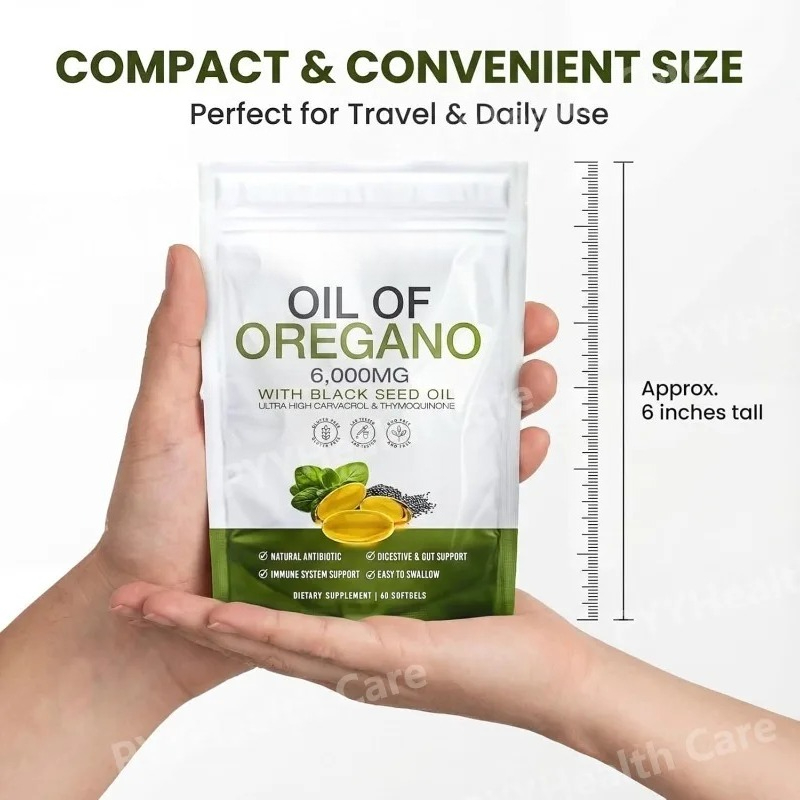 オレガノオイルとブラックシードオイル配合ソフトジェル、カルバ - Herbal Wellness For You のレビューと価格