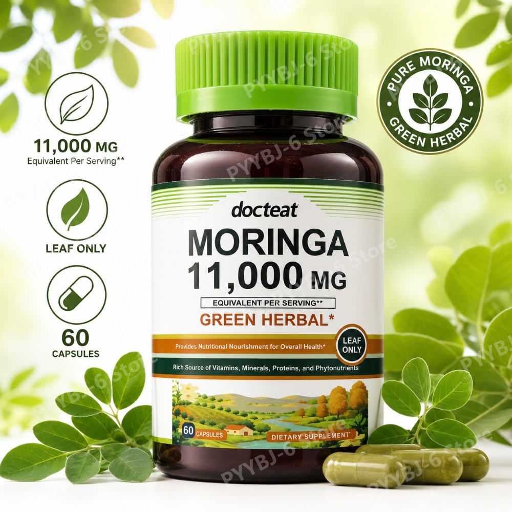 モリンガ 11000mg グリーンハーブサプリメント 60カ - Green Herbal Wellness のレビューと価格