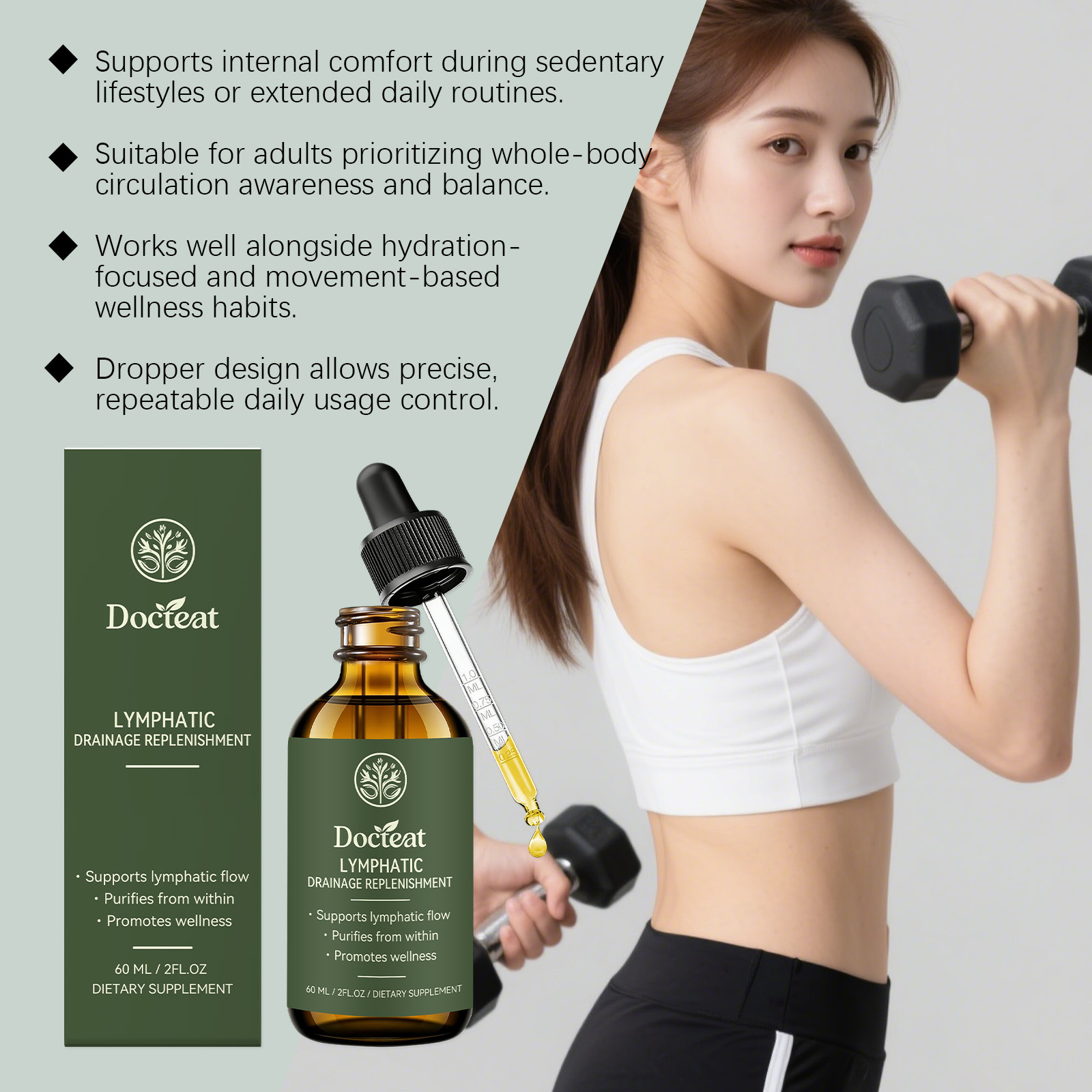リンパドレナージドロップス オーガニックハーブリンパデトック - Herbal Weight のレビューと価格