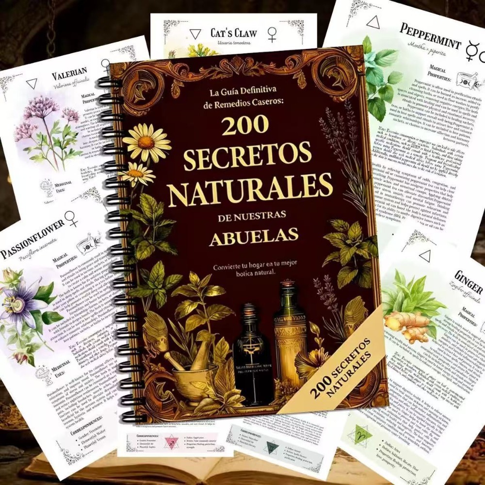 200の自然の秘密 A5 スペインの漢方薬ガイド、おばあちゃ - Herbal Wellness For You のレビューと価格