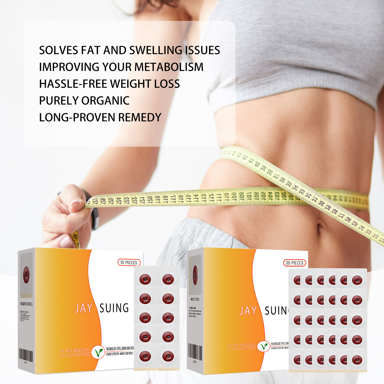 ハーブ腹臍痩身パッチ自然減量ボディシェイピング太もも＆胃脂肪 - Herbal Weight のレビューと価格