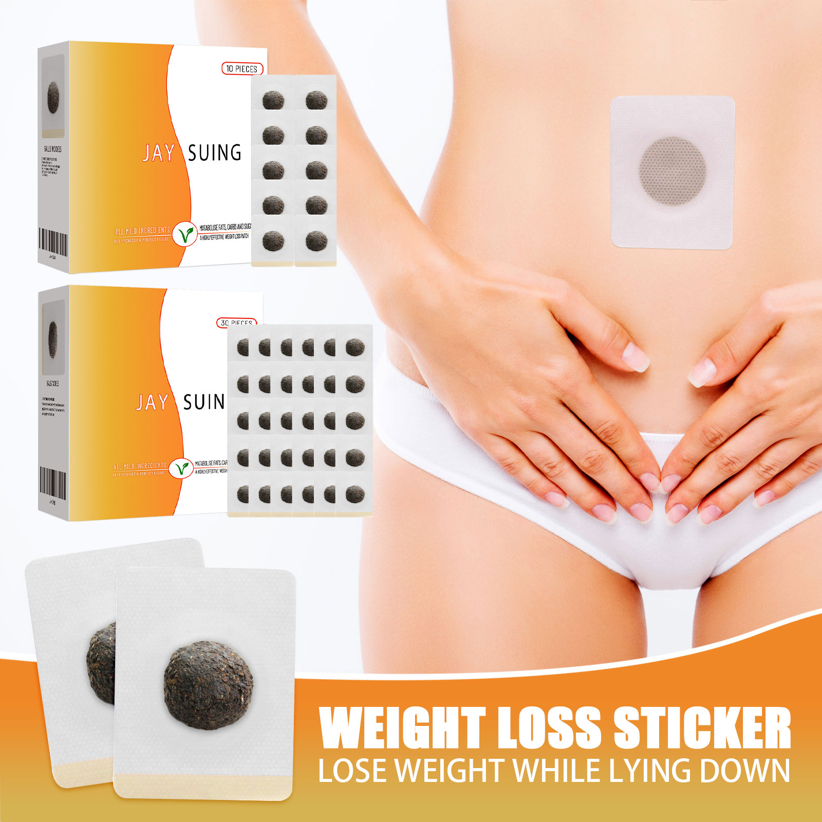 ハーブへそ痩身パッチ自然な減量ボディシェイピング太ももとお腹 - Herbal Weight のレビューと価格